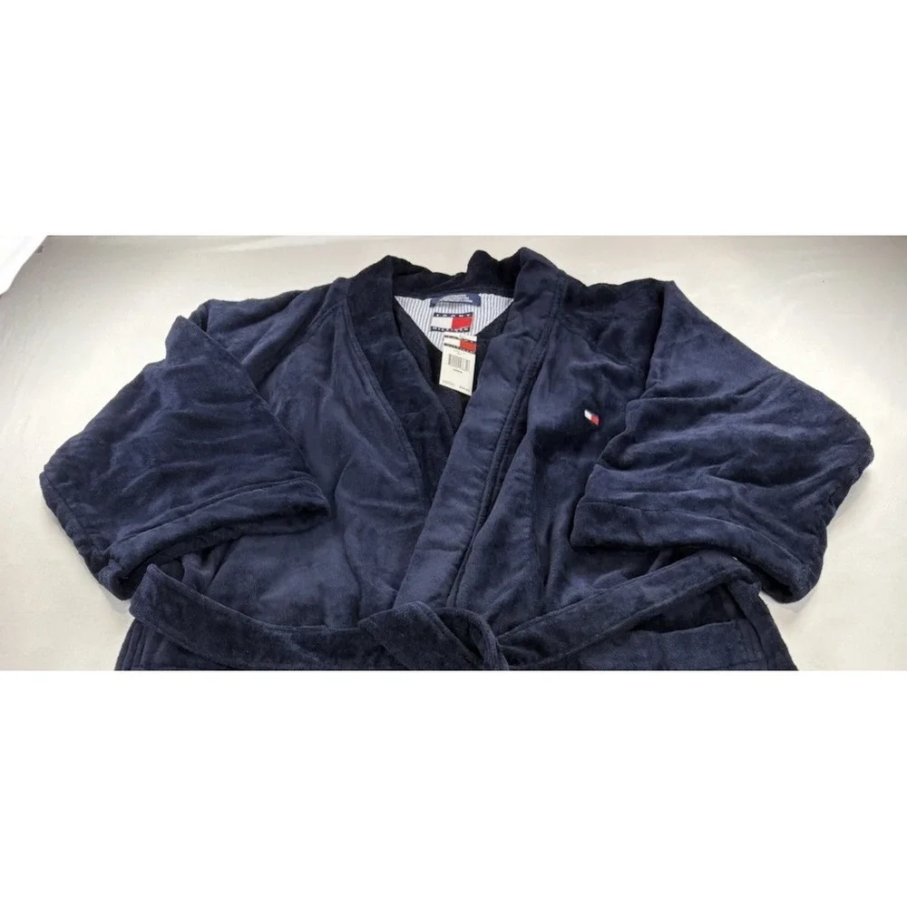 NWT Tommy Hilfiger Plush Belted Robe Luxury Men's One Size Luxury Soft Comfy